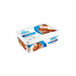 Helado crema veteada con salsa chocolate y d.d.leche Crufi 1lt