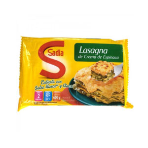 Lasagna crema de espinaca Sadia 600grs