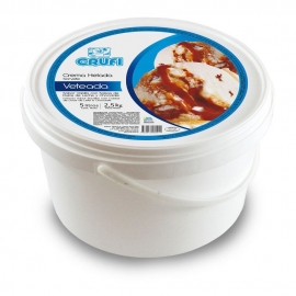 Helado Crema veteada con s/chocolate y d.d.leche 5lts Crufi
