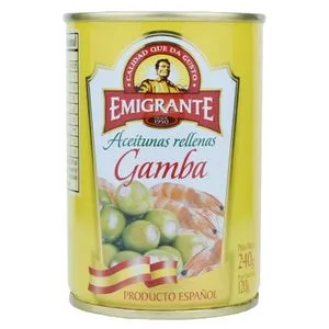 Aceitunas Rellenas Gamba Emigrante 240grs