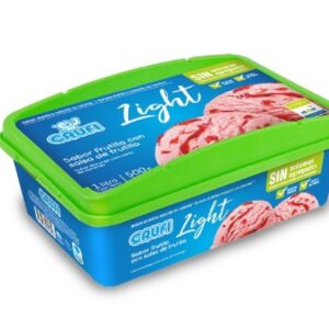 Helado Frutilla con salsa Frutilla Light Crufi 1lts