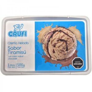 Helados Tiramisú con Salsa de Chocolate Crufi 1lts