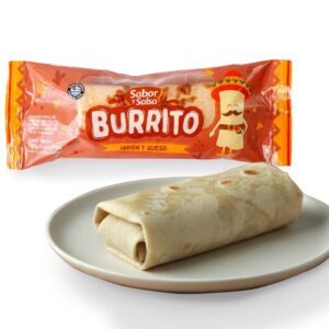 Burrito Jamón y Queso Sabor y Salsa 165grs