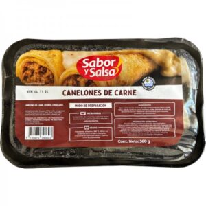 Canelones de Carne Sabor y Salsa 360grs