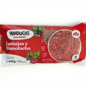 Burgers Veganas Lentejas y Remolacha Manducas x 4 unid. 440grs