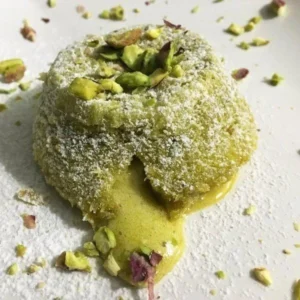 Volcan de Chocolate y Pistacho Petit Gateu 160gr
