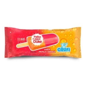 Palito de Agua Sabor Naranja Frutilla Crufi 60gr
