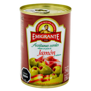 Aceitunas Rellenas Jamón Emigrante 240gr